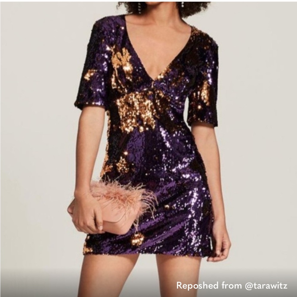 BARDOT Two Tone Sequin Dress
